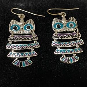 CUTE! Owl Earrings [NEVER WORN]